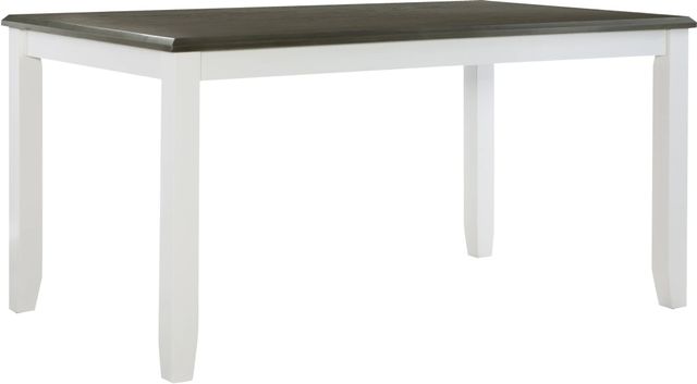 Powell® Jane Dark Gray Dining Table with Smokey White Base-0