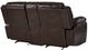 Homelegance® Bastrop Brown Double Manual Glider Reclining Loveseat with Center Console-3
