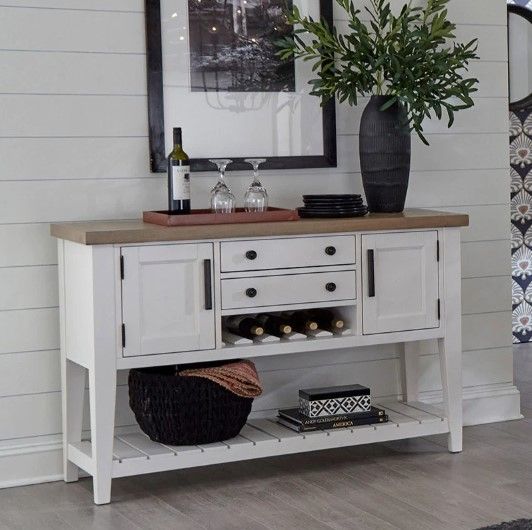 Parker House® Americana Modern Cotton/Weathered Natural Sideboard-1