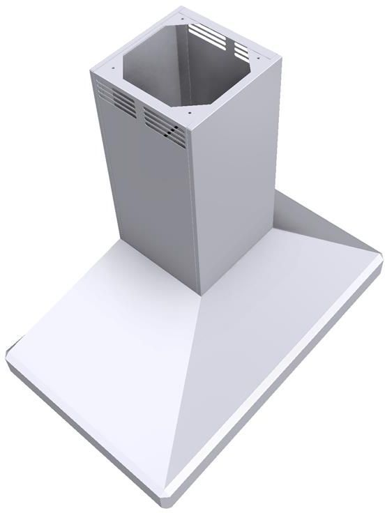 Vent-A-Hood® 42" White ARS Duct-Free Euro-Style Island Range Hood-1