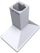 Vent-A-Hood® 42" White ARS Duct-Free Euro-Style Island Range Hood-1