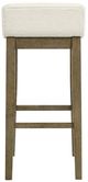 Armen Living Annikah 4-Piece Putty Brown/White Barstool Set-4