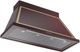 Ilve® Nostalgie II Noblesse 48" Burgundy Wall Mounted Range Hood with Brass Trim-1