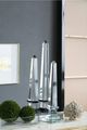 A & B Home Clear Medium Lucent Obelisk Accent-2