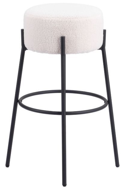 Zuo® Modern Blanche Ivory Barstool-0