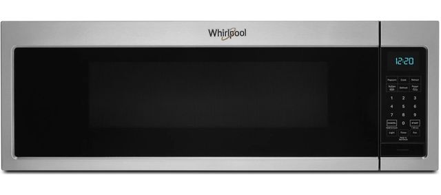 Whirlpool® 1.1 Cu. Ft. Stainless Steel Low Profile Over The Range Microwave-0