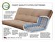 Kodiak Furniture Monterey Oregon Trail Saddle/Espresso Full Futon with Mattress-2