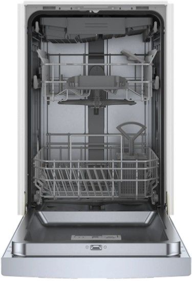 Bosch® 300 Series 18" Stainless Steel Front Control Built In Dishwasher-1