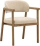 Dovetail Furniture Eloisa Brown/Sand Dining Chair-0