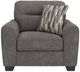 Benchcraft® Olten Graphite Chair and a Half-1