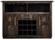 International Furniture Direct Balam Stained Dark Bar-3