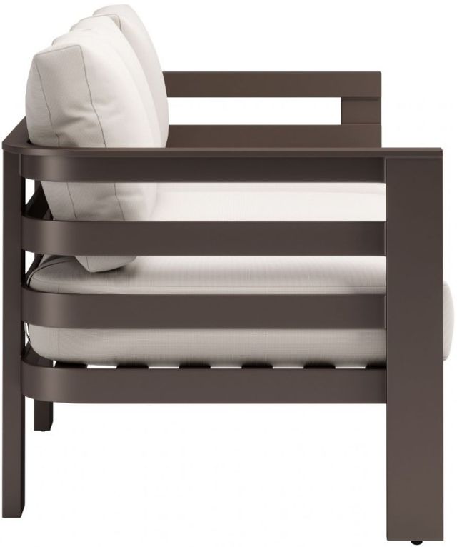 Zuo® Modern Bal Harbor Brown/White Aluminum Outdoor Sofa-2
