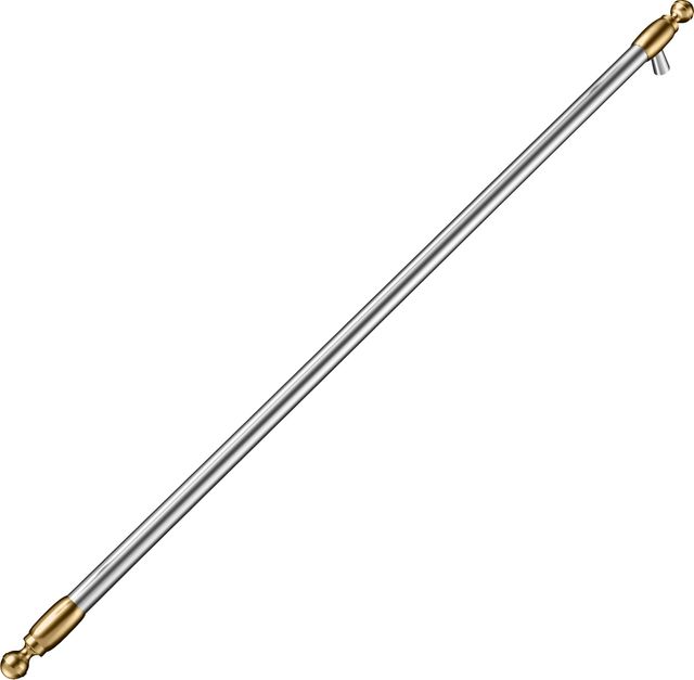 Bertazzoni Heritage Series Stainless Steel Refrigerator Handle Kit with Gold Accents-0