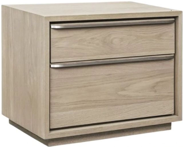Modus Furniture One Coastal Bisque Nightstand with USB Charging-0