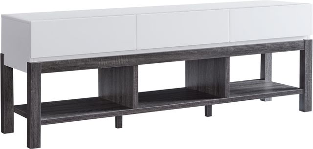 Brassex Inc. White/Grey 68'' TV Stand-0