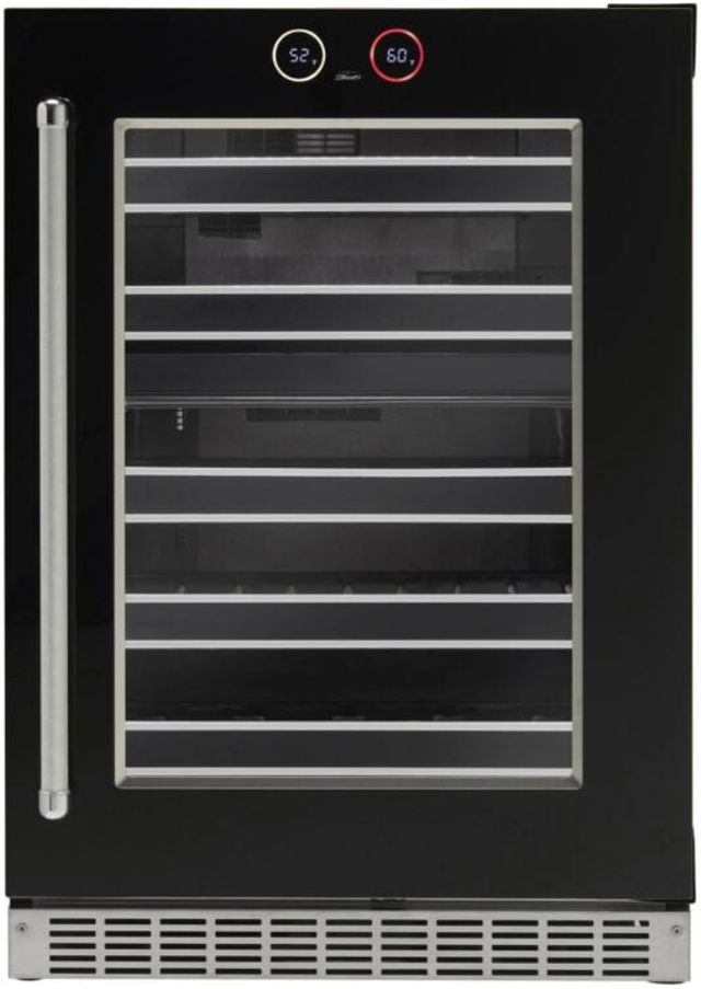 Silhouette® Reserve 24” 5 Cu. Ft. Black Built-In Wine Cooler-0