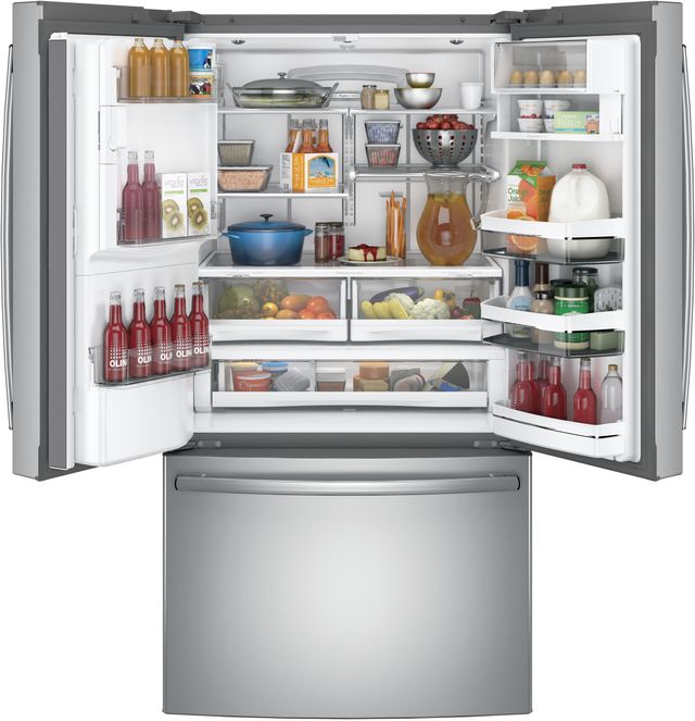 GE Profile™ 27.8 Cu. Ft. Stainless Steel French Door Refrigerator-3