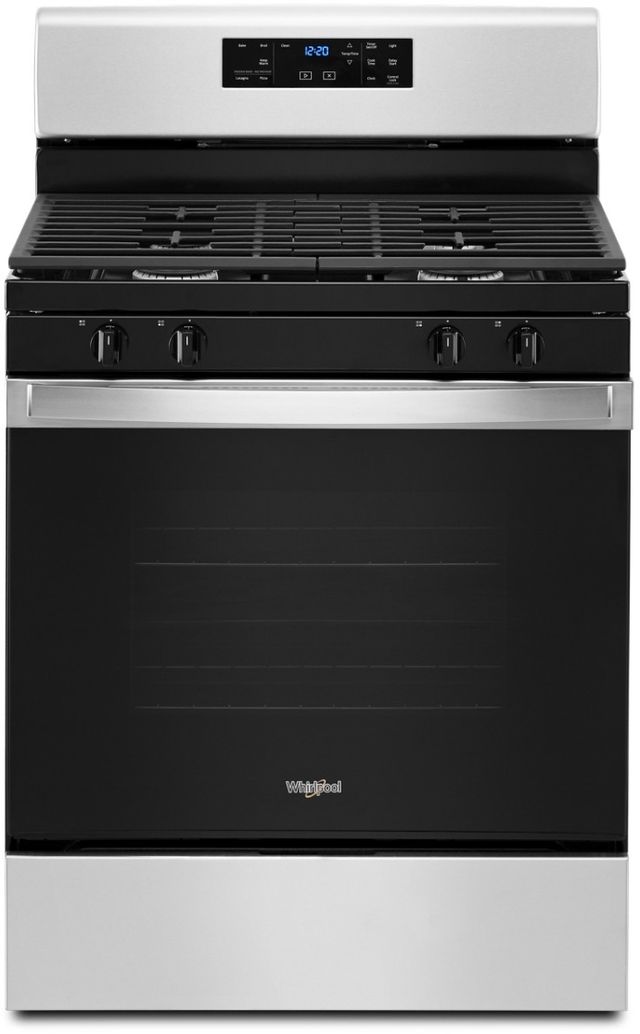 Whirlpool® 30" Stainless Steel Freestanding Gas Range-0