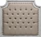 Million Dollar Rustic Sam Cream/Nero White Queen Padded Panel Bed-1