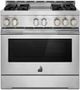 JennAir® RISE™ 36" Stainless Steel Pro Style Natural Gas Range-0