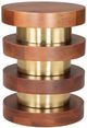 Zuo® Modern Marigot Brown/Gold Side Table-2