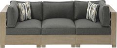 Signature Design by Ashley® Citrine Park 3-Piece Brown Outdoor Sectional