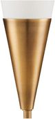 Currey & Company Martini Torchiere Antique Brass/Off-White Table Lamp-2