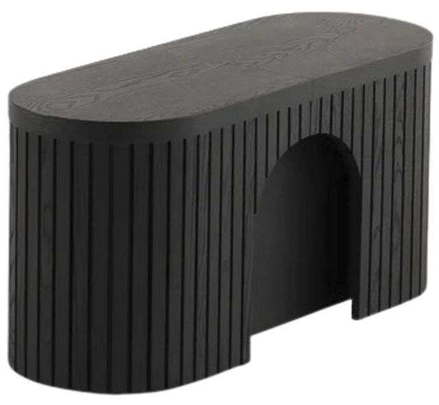 Transformer Table Transformer Dark Gray/Smoked Hickory Round Extendable Dining Bench-0