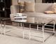 VIG Furniture Modrest Stephen Clear/Stainless Steel Coffee Table-1