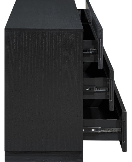 Meridian Furniture Weave Black Dresser-3
