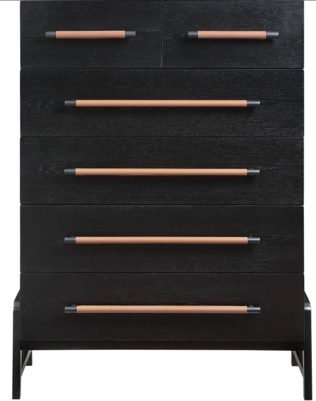 Meridian Furniture Kaya Black Vegan Leather Chest-1