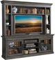 Parker House® Sundance Smokey Gray 92" Console with Hutch and Back Panel-0