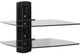 Sanus® Black Tempered Glass On-Wall AV Component Shelves-0
