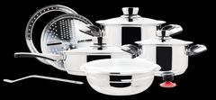 Verona 12 Piece Stainless Steel Cookware Set