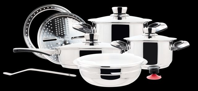 Verona 12 Piece Stainless Steel Cookware Set -0