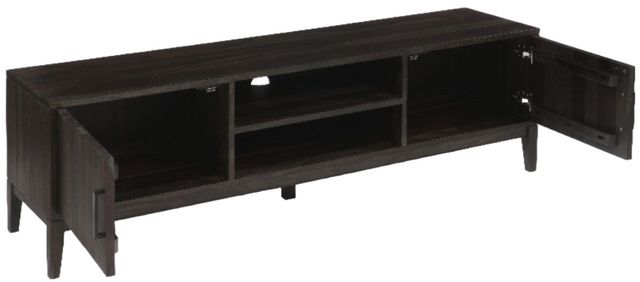 Porter International Designs Fall River Black Walnut TV Stand-3