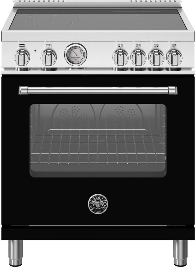 Bertazzoni Master Series 30" Nero Matt Pro Style Induction Range-0