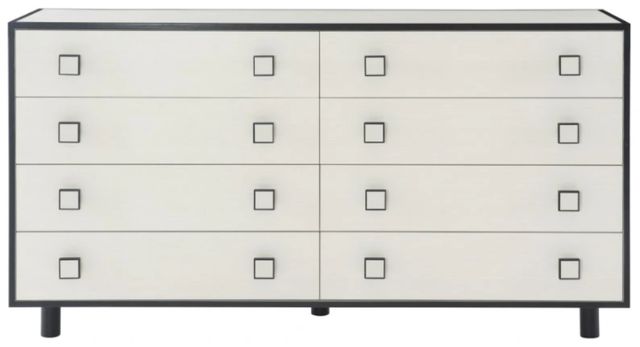 Bernhardt Silhouette Eggshell/Onyx Dresser-2
