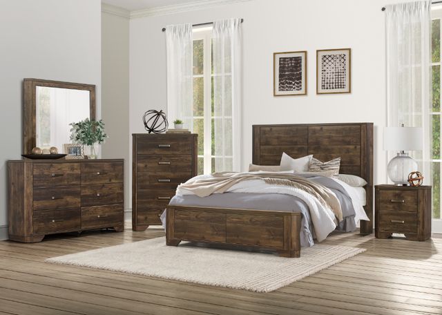 Homelegance® Jocelyn Rustic Brown Nightstand-1