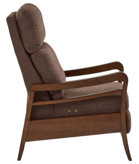 Best® Home Furnishings Customizable Ryberson Fabric Power High Leg Recliner with Espresso Legs-2