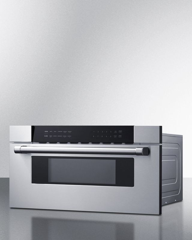 Summit® 30" Stainless Steel Built In Microwave Drawer-9