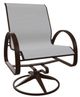 Telescope Casual Aruba Abalone/Kona Aluminum/Fabric Outdoor Sling Swivel Rocker-0