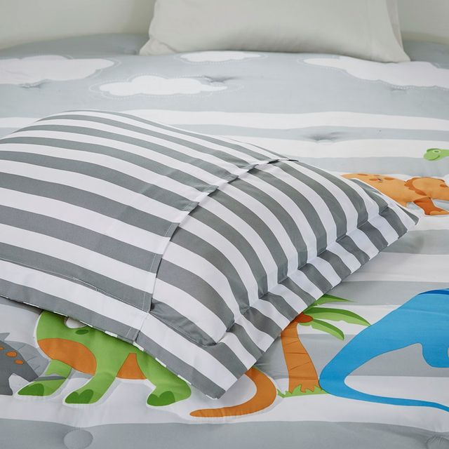 Olliix by Mi Zone Kids Dinosaur Dreams Multi Full/Queen Comforter Set-2