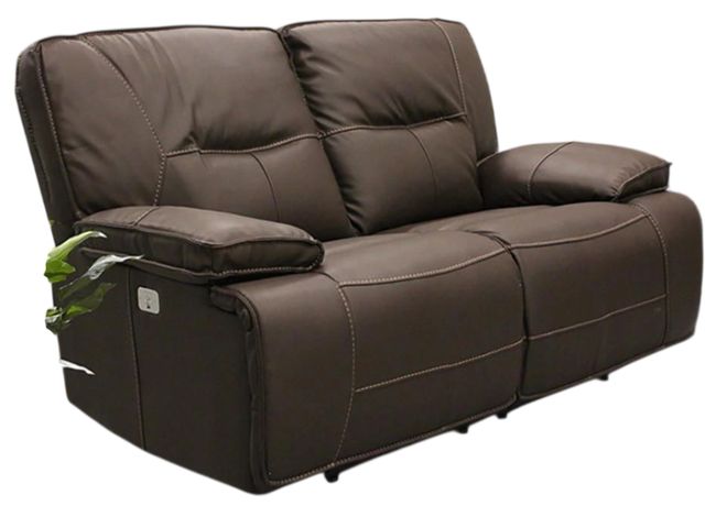 Parker House® Spartacus Chocolate Power Reclining Loveseat-0
