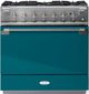 AGA™ Elise 36" Stainless Steel Pro Style Dual Fuel Range with Salcombe Blue Door-0