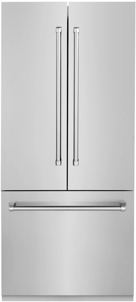 ZLINE 36" 19.6 Cu. Ft. Stainless Steel Built In French Door Refrigerator-0