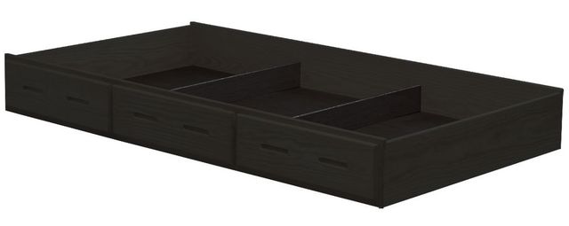 Crate Designs™ Furniture Espresso Trundle Bed/Drawer-0