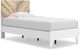 Signature Design by Ashley® Piperton 4-Piece Two-tone Brown/White Twin Panel Platform Bed Set-1