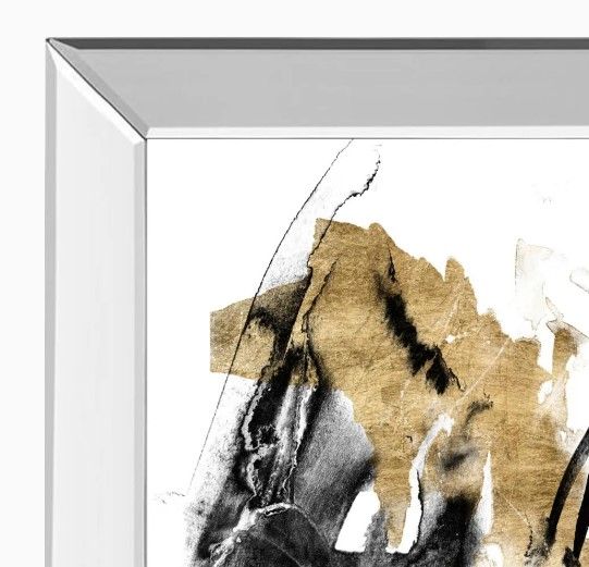 Classy Art Black and Gold Splash IV by Jennifer Goldberger Wall Art-1