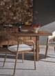 Universal Explore Home™ New Modern Echo Medina Pebble/Medium Brown Oak Arm Chair-1